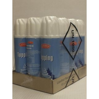 Landhof Sprüh-Sahne, 12 x 250g Dose (Room-Topping)
