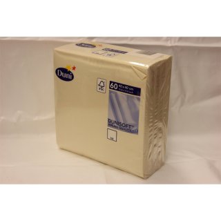 Duni Servietten Cream, 40 x 40cm, 60 Stck.