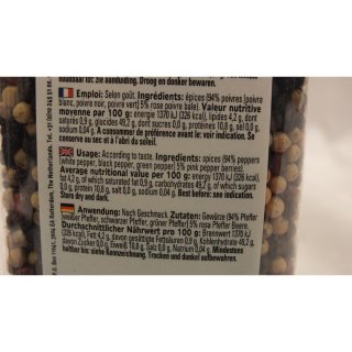 Verstegen Gewürzmischung 4 Seizonen Peper 250g Dose (4 Saison Pfeffer)