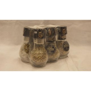 D&A Gewürzmischung Pepermolen Wit Peper 6 x 45g (Pfeffermühle mit weißem Pfeffer)