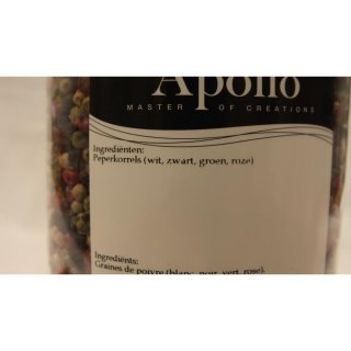 Apollo Gewürzmischung Herbs & Spices Peper 4 Seizonen 400g Dose (4 Saison Pfeffer)