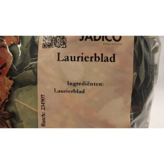 Jadico Kräuter- und Gewürzmischung Laurierblad 150g Beutel (Lorbeerblätter)