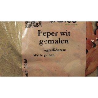Jadico Gewürzmischung Peper Wit gemalen 1000g Beutel (weißer Pfeffer gemahlen)