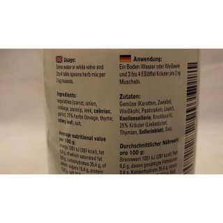 Verstegen Gewürzmischung Kruidenmix voor Mosselen 260g Dose (Kräutermix für Muscheln)