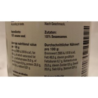 Verstegen Gewürzmischung Sesamzaad heel 560g Dose (Sesamsamen ganz)