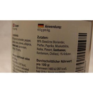 Verstegen Gewürzmischung Kruidenmix voor Gulash 475g Dose (Kräutermix für Gulasch)