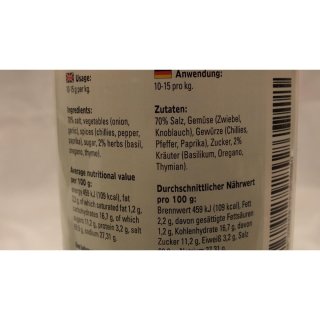 Verstegen Gewürzmischung Kruidenmix Cajun met Zout 900g Dose (Kräutermix Cajun mit Salz)