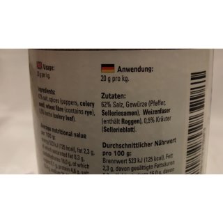 Verstegen Gewürzmischung Kruidenmix voor Biefstuck met Zout 800g Dose (Kräutermix für Steaks mit Salz)