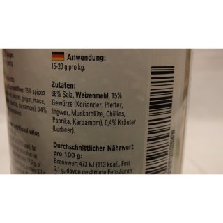 Verstegen Gewürzmischung Kruidenmix voor Wild met Zout 750g Dose (Kräutermix für Wild mit Salz)