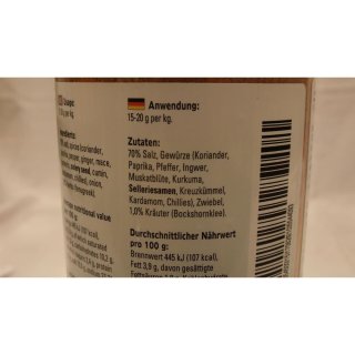 Verstegen Gewürzmischung Kruidenmix voor Kip met Zout 870g Dose (Kräutermix für Hähnchen mit Salz)