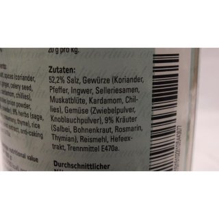 Verstegen Gewürzmischung Kruidenmix voor Lamvlees met Zout 625g Dose (Kräutermix für Lammfleisch mit Salz)