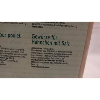 Verstegen Gewürzmischung Kruidenmix voor Kip met Zout 2000g Eimer (Kräutermix für Hähnchen mit Salz)
