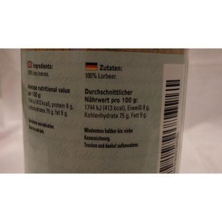 Verstegen Gewürzmischung Laurierblad gemalen 400g Dose (Lorbeer gemahlen)