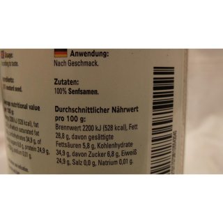 Verstegen Gewürzmischung Mosterdzaad Geel heel 715g Dose (Senfsamen gelb, ganz)
