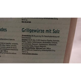 Verstegen Gewürzmischung Grillkruiden met Zout 2000g Eimer (Grillkräuter mit Salz)
