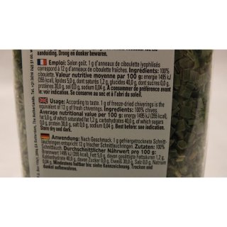 Verstegen Gewürzmischung Bieslookringen gesneden gevriesdroogd 20g Dose (Schnittlauchringe geschnitten, gefriergetrocknet)