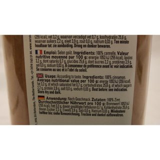 Verstegen Gewürzmischung Kaneel gemalen 225g Dose (Zimt gemahlen)