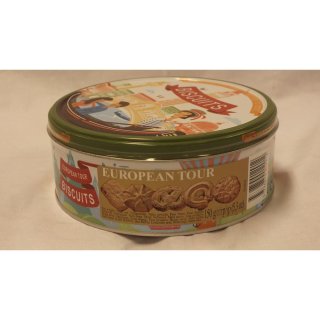 Jacobsens European Tour Biscuits 150g Geschenkdose (Kekse sortiert)