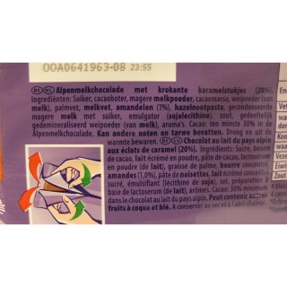 Milka Schokoladen-Tafel & Daim, 5 x 100g (Milkaschokolade mit Daim-Spliter)