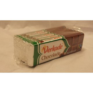 Verkade Schokoladen-Tafel Fair Traid, Hazelnoot, 6 x 75g (Haselnuss)