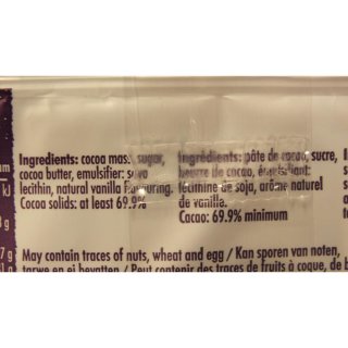 Hands off mine Chocolate, Double Dark, 3 x 120g Tafel (dunkle Schokolade ca. 70% Kakao)