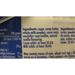 Hands off mine Chocolate, Melting Milk, 3 x 120g Tafel (Schokolade ca. 33% Kakao)