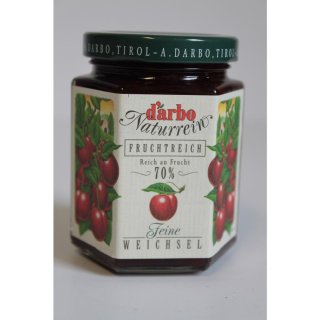 Darbo Naturrein Fruchtreich Konfitüre Maraska Weichsel (200g Glas)