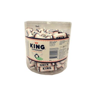King Pepermunt original minis Rollen 990g Runddose (Pfefferminz-Rollen)
