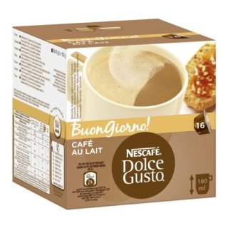 Nescafe Dolce Gusto "Cafe au Lait", 16 Kapseln für Krups