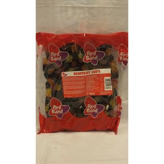 Red Band Fruchtgummi-Lakritz DropFruit Duos 1000g Beutel (Fruchtgummi-Lakritz Duos)