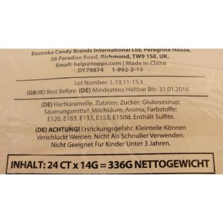 Topps, Ringlolly Twisted (24 x 14 g Display)