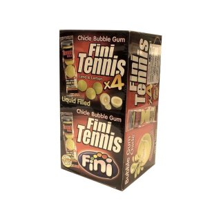 Fini Kaugummi Tennis Ball Zitrone & Limone (50 x 4 Stck gefüllt mit Lemon & Lime)