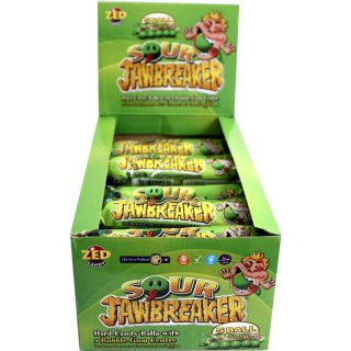 ZED Candy Crazy Sour Jawbreaker, Super Saurere Bonbons mit Kaugummikern (40 x 5 Stk pro Box)