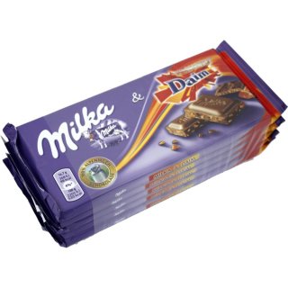Milka Schokolade mit Daim-Stückchen (5x100g Packung