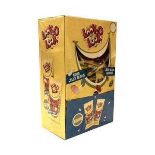 Look o Look Sour Jelly Beans, Saure Gelee Bohnen (75 x 20g Box)