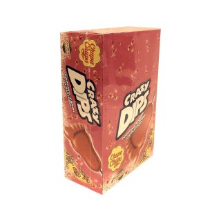 Chupa Chups Crazy Dips Aardbei, Crazy Dip Füße Erdbeere (24 Stck pro Box)