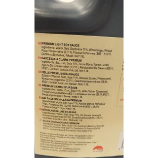 Lee Kum Kee Premium Light Soy Sauce 1900ml Kanister (Premium Helle Sojasauce)