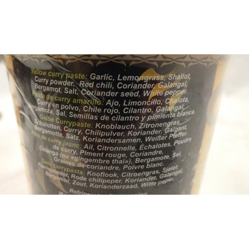 Thai Heritage Yellow Curry Paste 400g Becher (Gelbe Curry Paste)