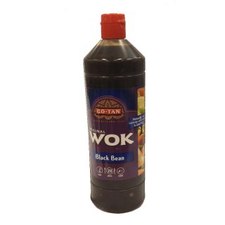 GoTan Original Wok Black Bean Sauce 1000ml Flasche (schwarze Bohnen Sauce)