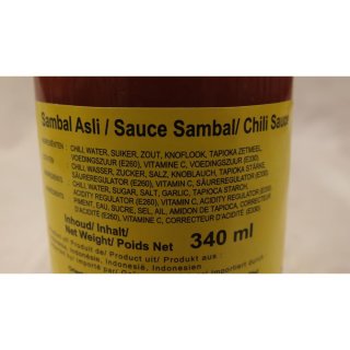 Heinz ABC Chili Sauce "Sambal Asli" 335ml Flasche (Chili-Sauce)