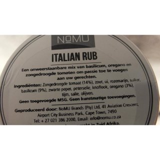 Nomu Barbecue Rub Gewürz Italian 50g Dose (Italienische Mischung)