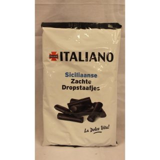 Italiano Lakritze Zachte Dropstaafjes 1000g Beutel (salzigeLakritz-Stangen)
