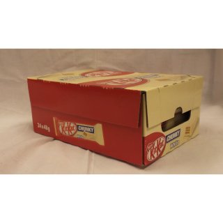 KitKat Chunky White Schokoladen-Riegel 24 x 48g Karton (wieße Schokolade)