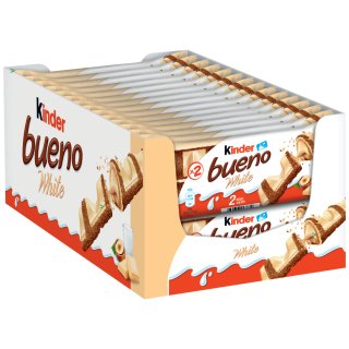 kinder bueno white 2er Riegel (30x39g) Kioskbox