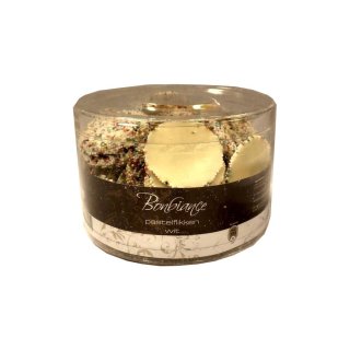 Bonbiance pastelflikken wit 700g Runddose (weiße Schokolade mit Zuckerperlen)