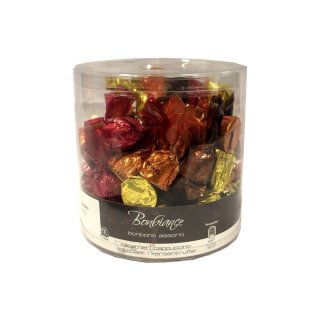 Bonbiance bonbons assorti karamel, cappuccino, advocaat & kersentruffel 1000g Runddose (Karamell, Cappuccino, Eierlikör und Kirschtrüffel)