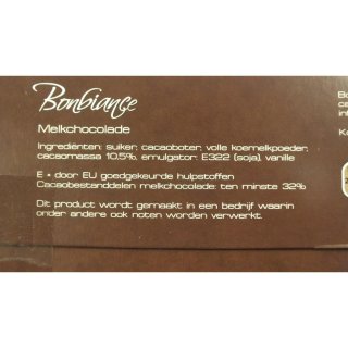 Bonbiance pondje 500g Packung (XL Schokoladentafel Vollmilch)