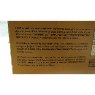 Côte dOr Mignonnette Noir-Puur 120 x 10g Packung (dunkle Schokolade mini Tafeln)