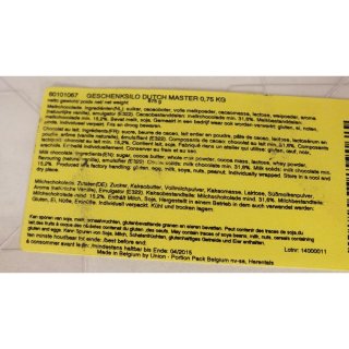 Elite Geschenksilo Dutsch Master mini Tafeln 675g Packung (Vollmilchschokolade)