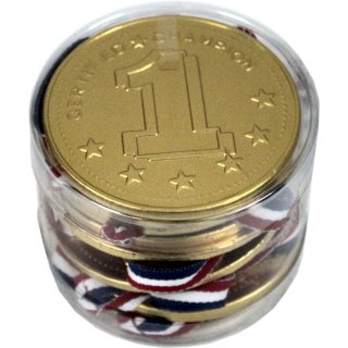 Melkchocolade Medailles 10 x 20g (Medaillen aus Vollmilchschokolade)